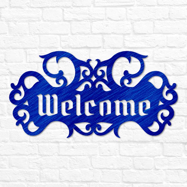 Gothic Welcome Doorplate