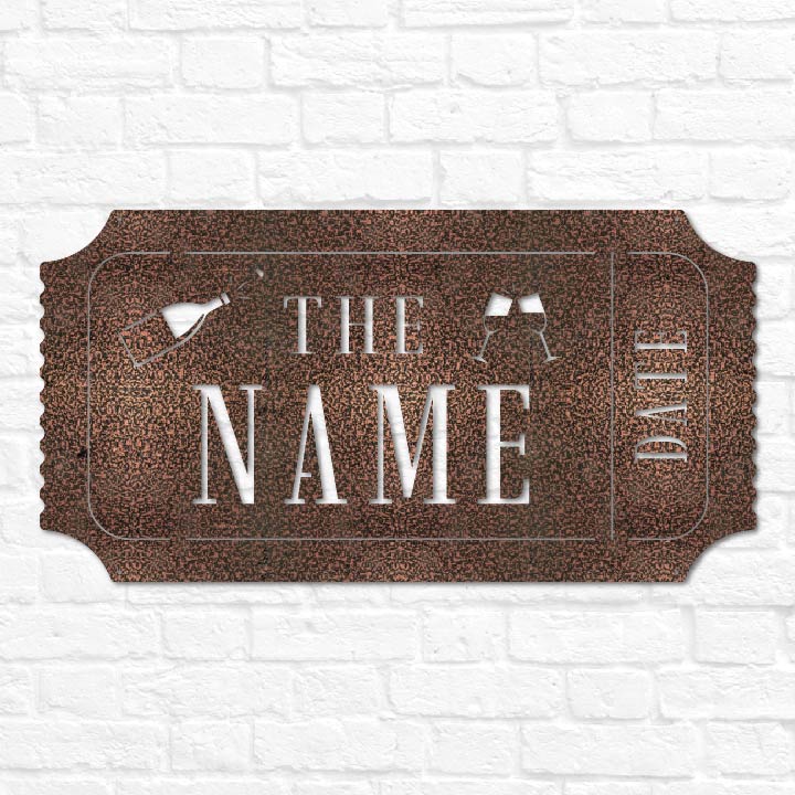 Ticket Stub Monogram