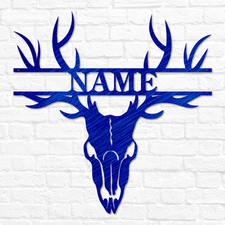 Deer Skull Antler Monogram