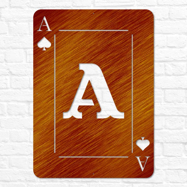 Playing Card Letter Monogram