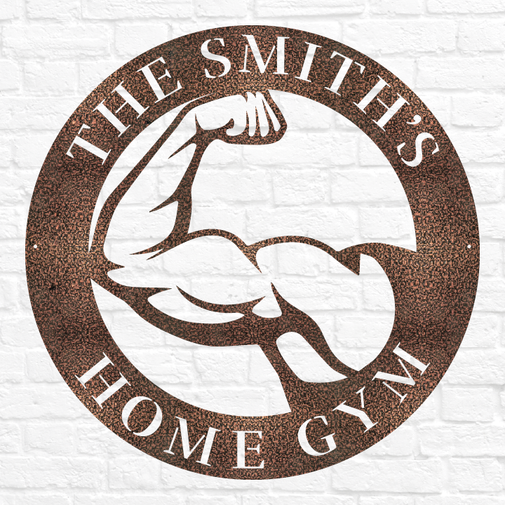 Flexing Bicep Gym Sign