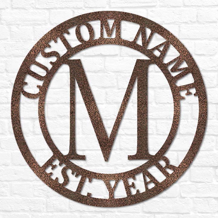 Double Circle Letter Monogram