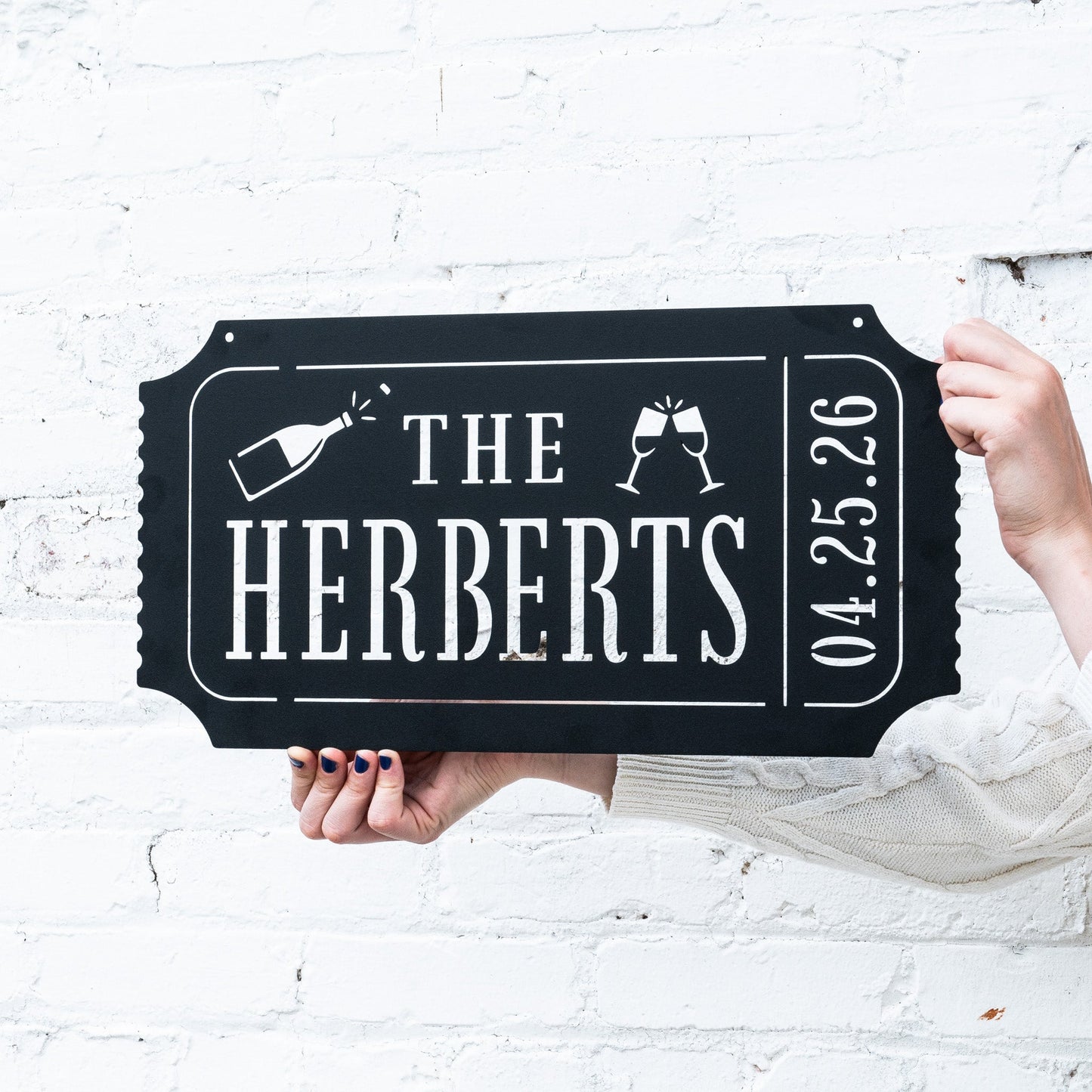 Ticket Stub Monogram