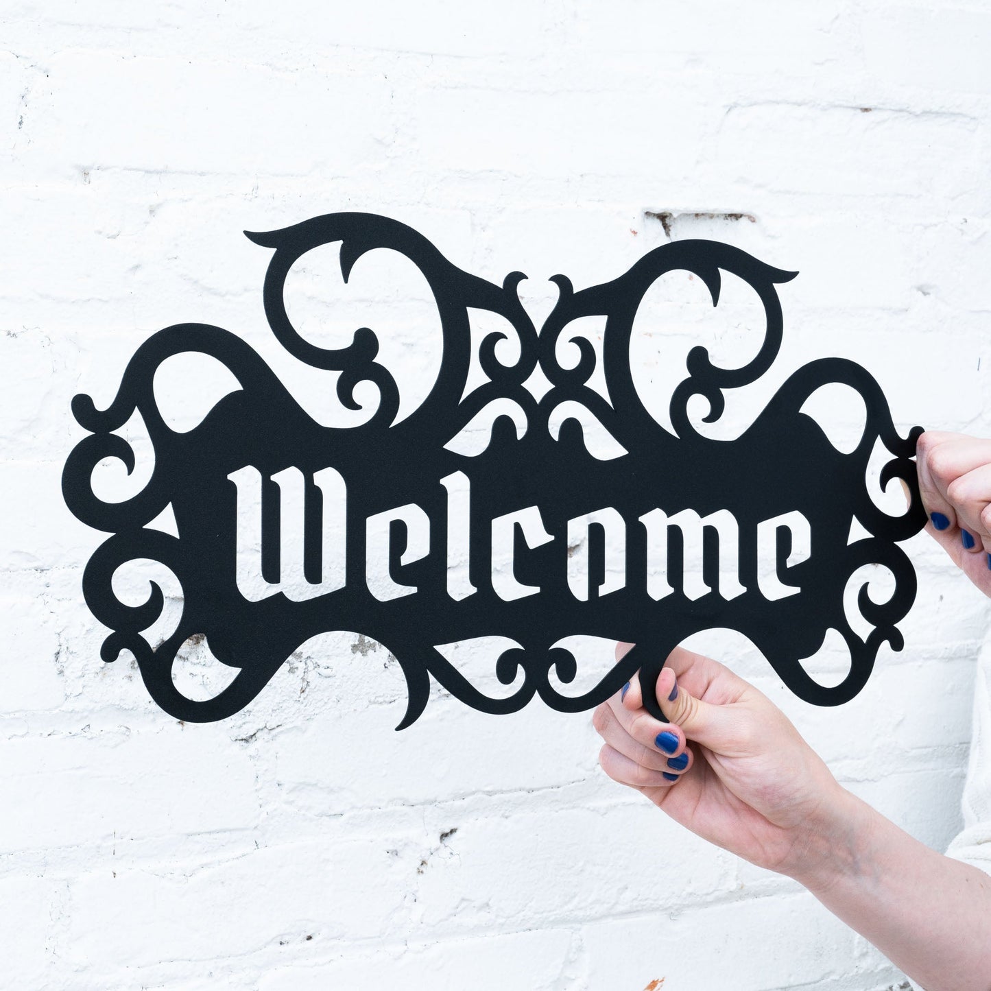 Gothic Welcome Doorplate