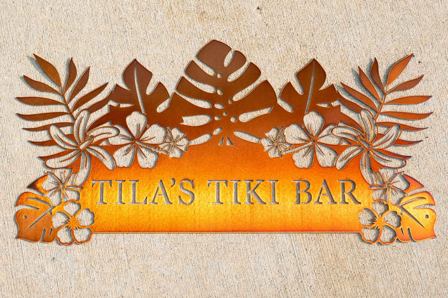 Tiki Bar Monogram