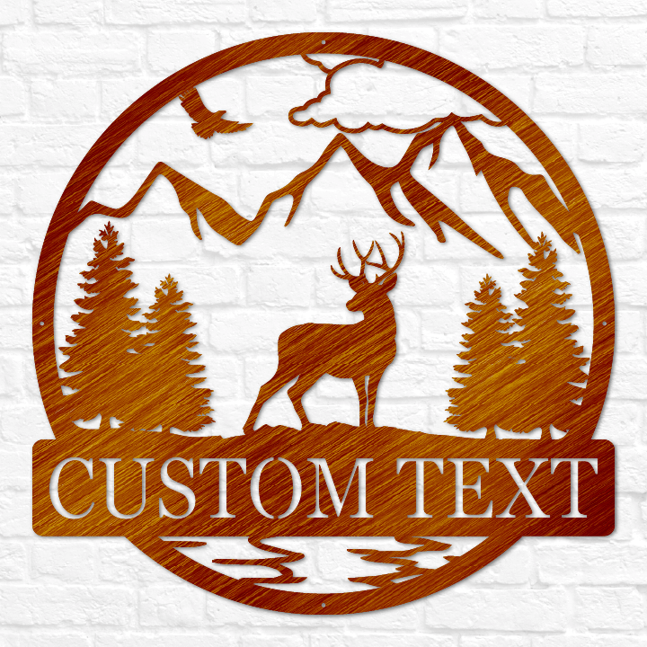 Deer Buck Outdoor Monogram