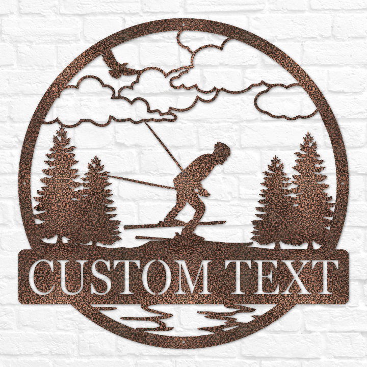 Downhill Skiing Outdoor Monogram