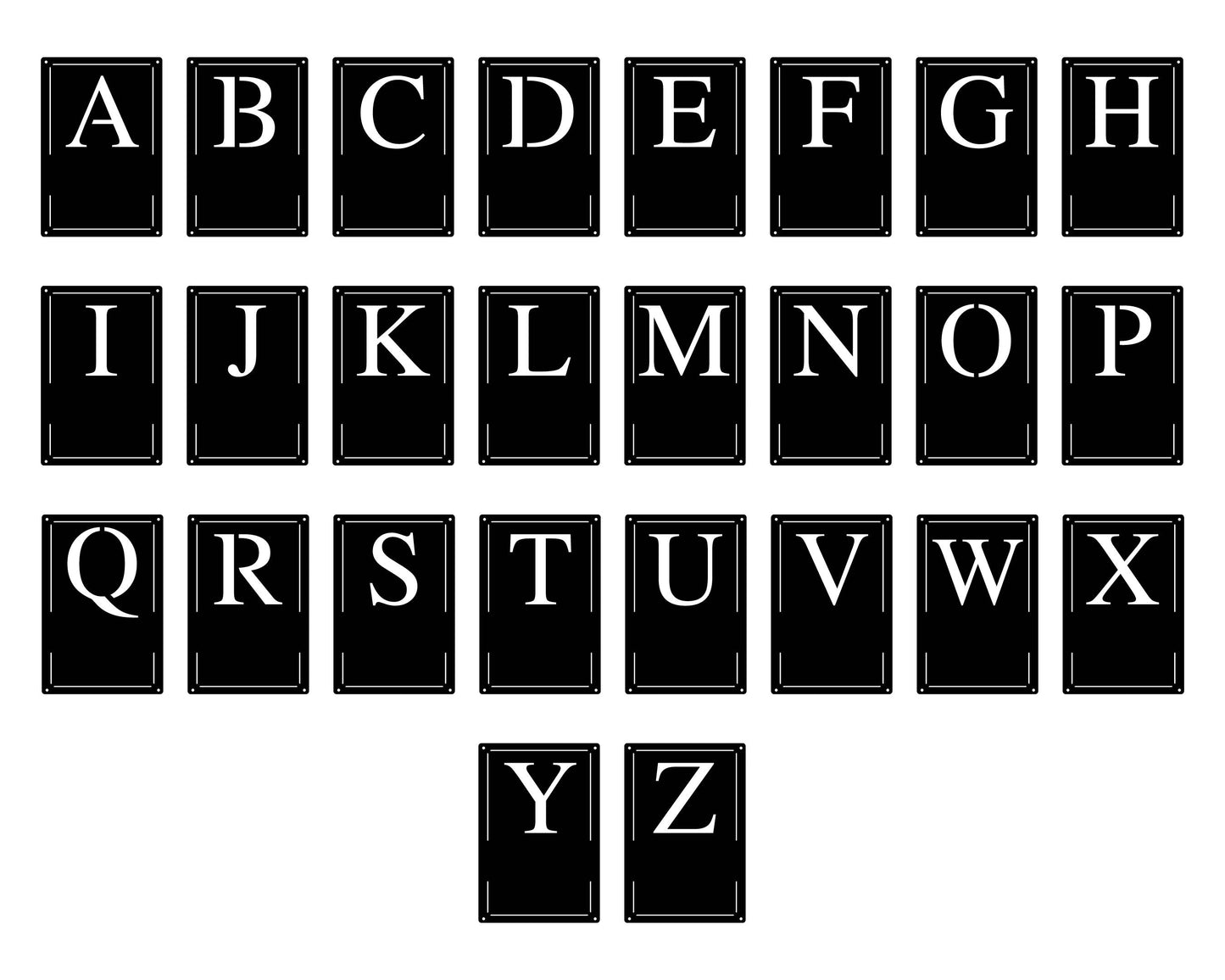 Established Letter Plaque