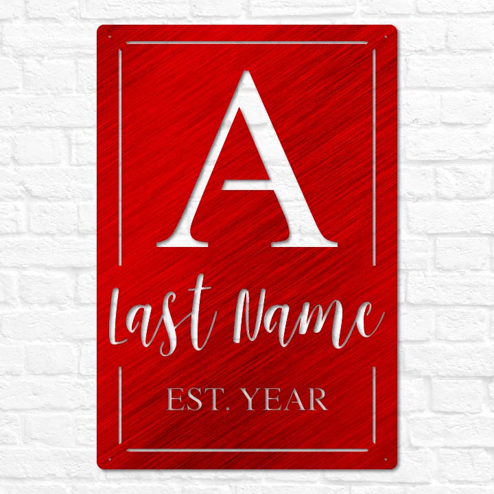 Established Letter Plaque