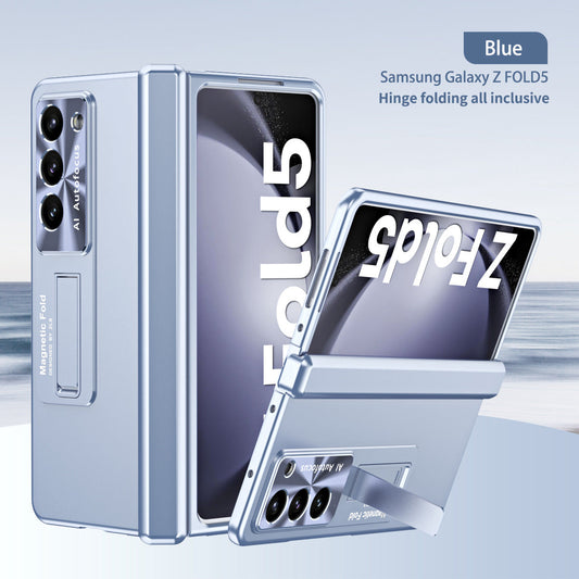 Electroplated Magnetic Hinge All-inclusive Protective Phone Case For Samsung Galaxy Z Fold3 Fold4 Fold5 - Mycasety Mycasety