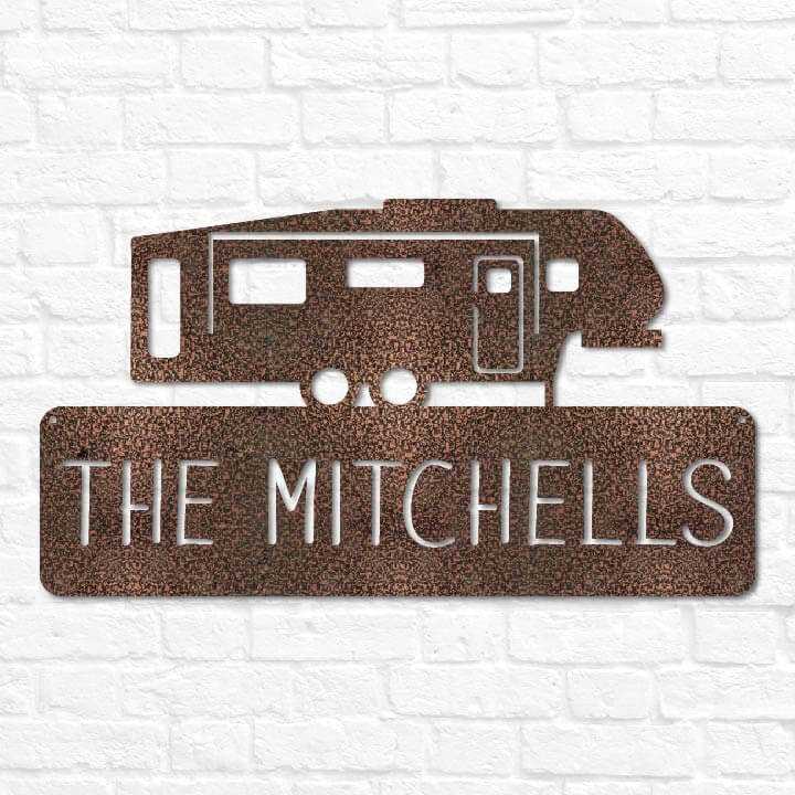 Fifth Wheel RV Trailer Monogram