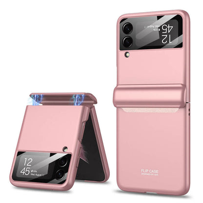 Magnetic All-included Shockproof Phone Case For Samsung Galaxy Flip5 Flip4 Flip3 5G With Back Screen Protector - Mycasety Mycasety