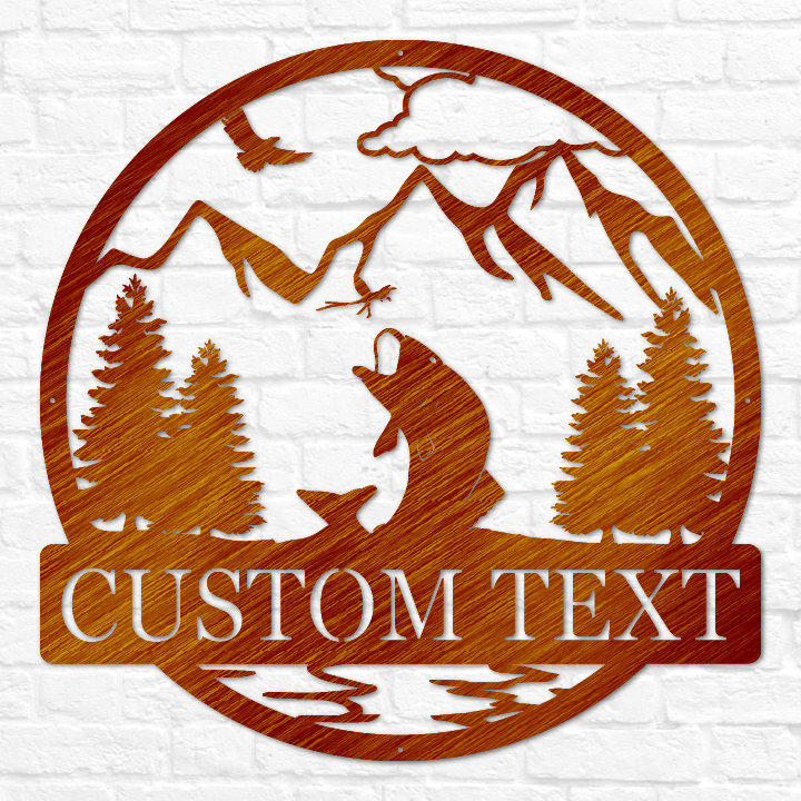 Fly Fishing Outdoor Monogram