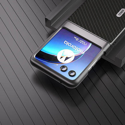 Motorola Razr 40 Ultra 2023 Case Luxury Carbon Fiber Pattern Cover