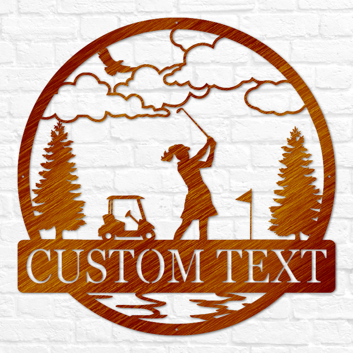 Golfer Outdoor Monogram