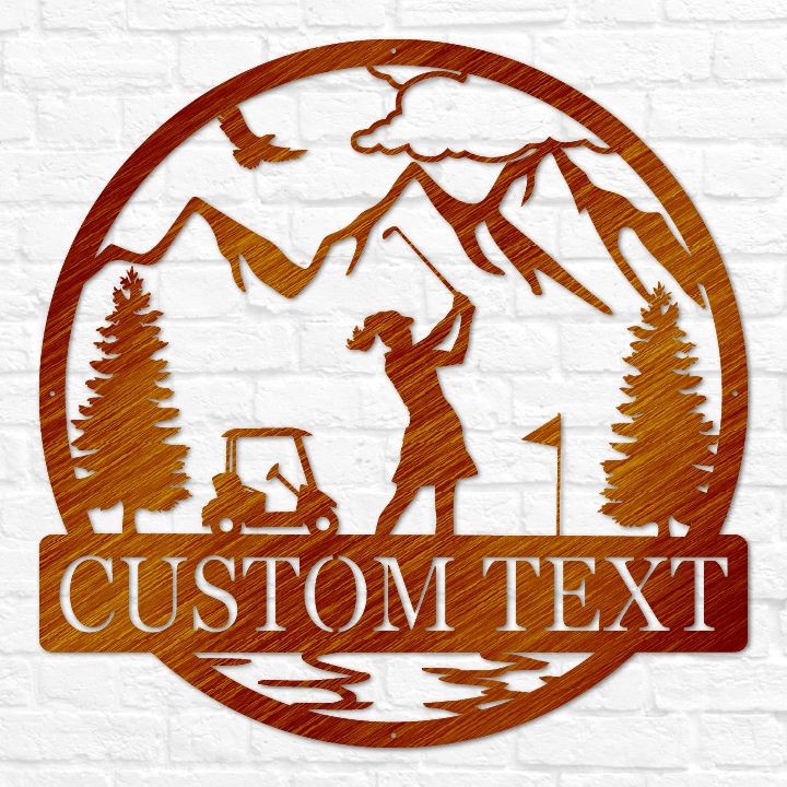 Golfer Outdoor Monogram