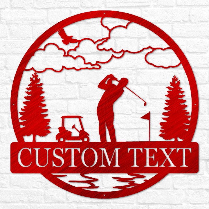 Golfer Outdoor Monogram