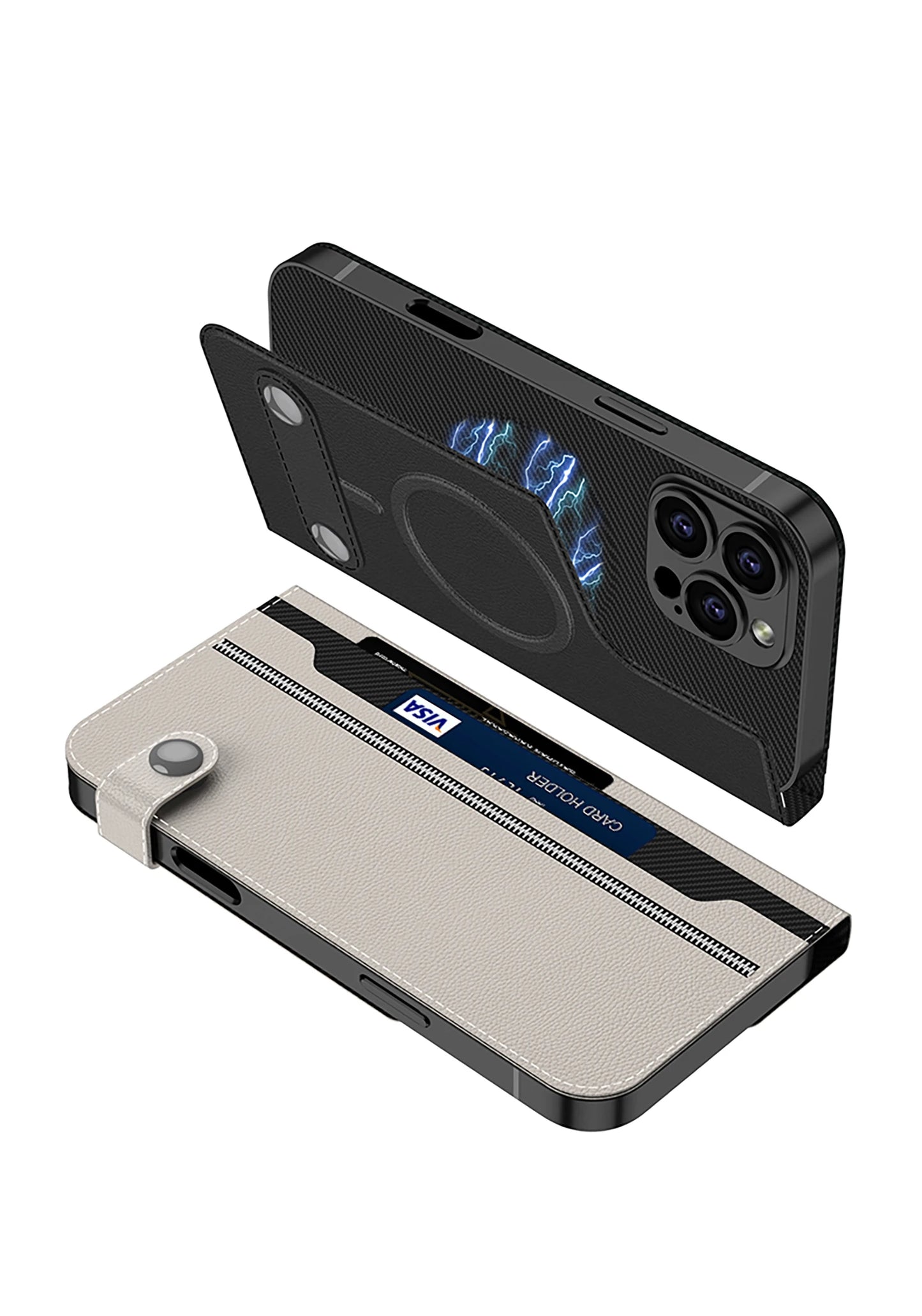 Wallet Phone case PU Luxury Magnetic Leather Phone Case Card Holder for Iphone 16 Pro Max