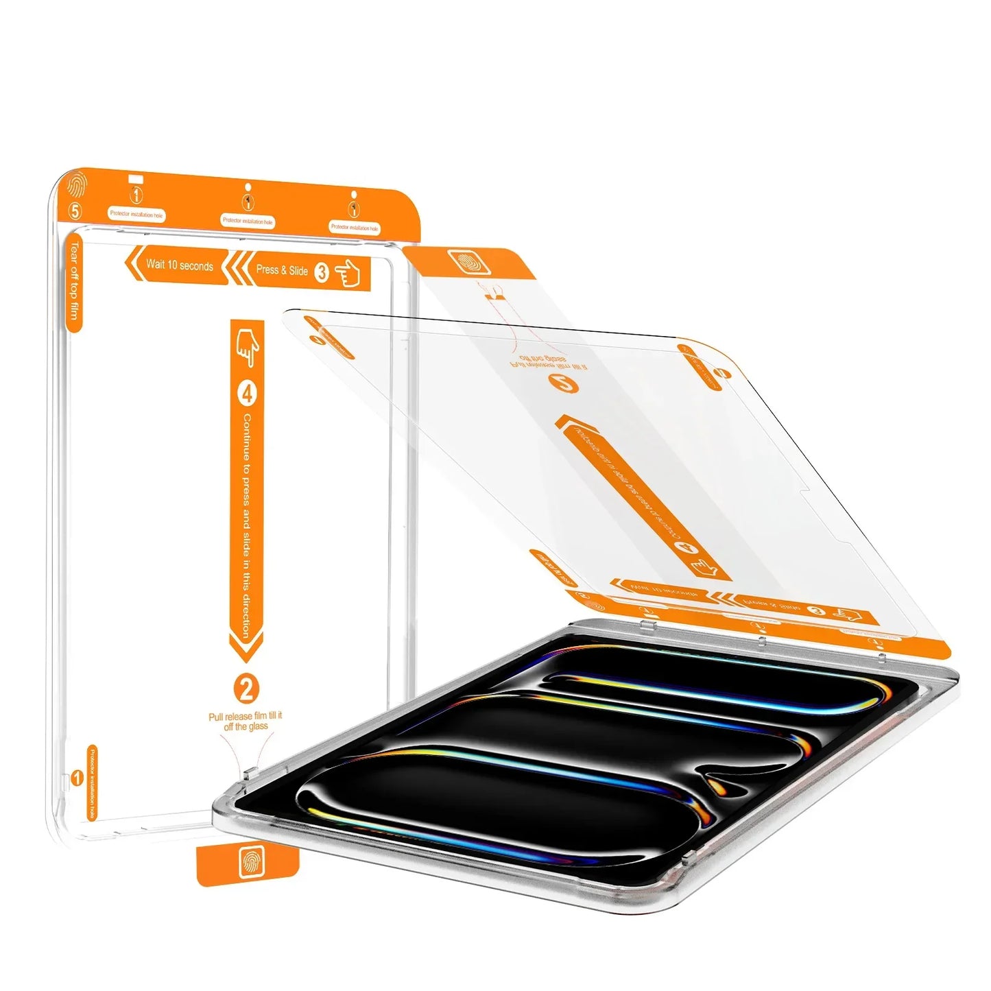 Apple iPad Pro Flat HD High-Penetration Screen Protector Fall-Proof for 13 10.5 Inch Air Full Series Compatible All Sizes