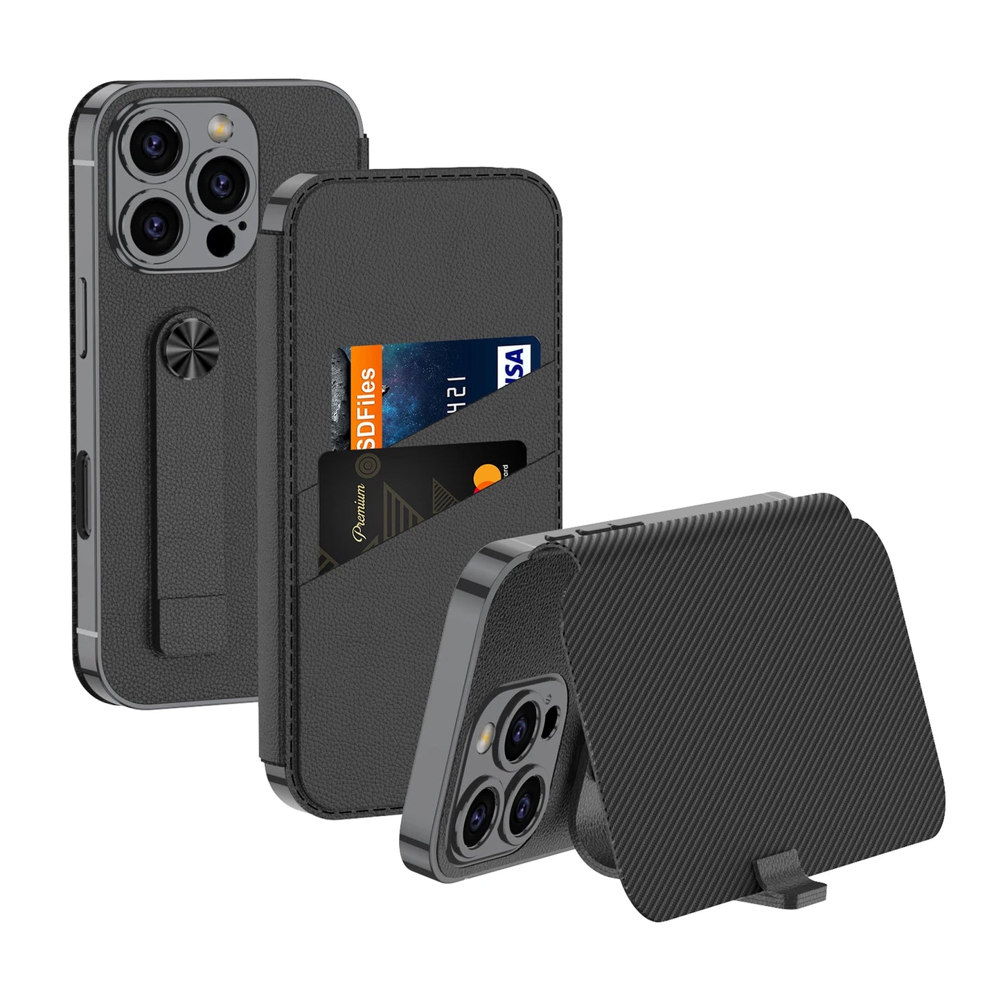 Flip Leather Case  Wallet Case for iPhone 16 Pro Max