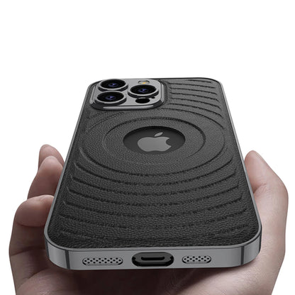 Leather Phone Cases for iphone 15 16 Pro Max with Brand logo Hole