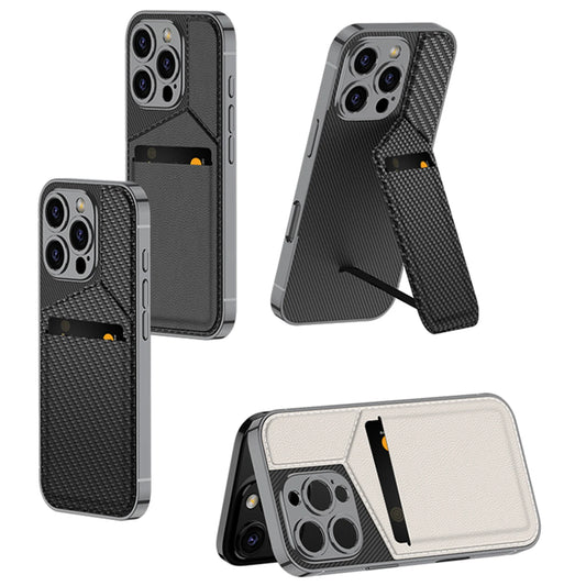 Detachable Leather Magnetic Card Pocket Phone Case for iphone 16 Pro Max