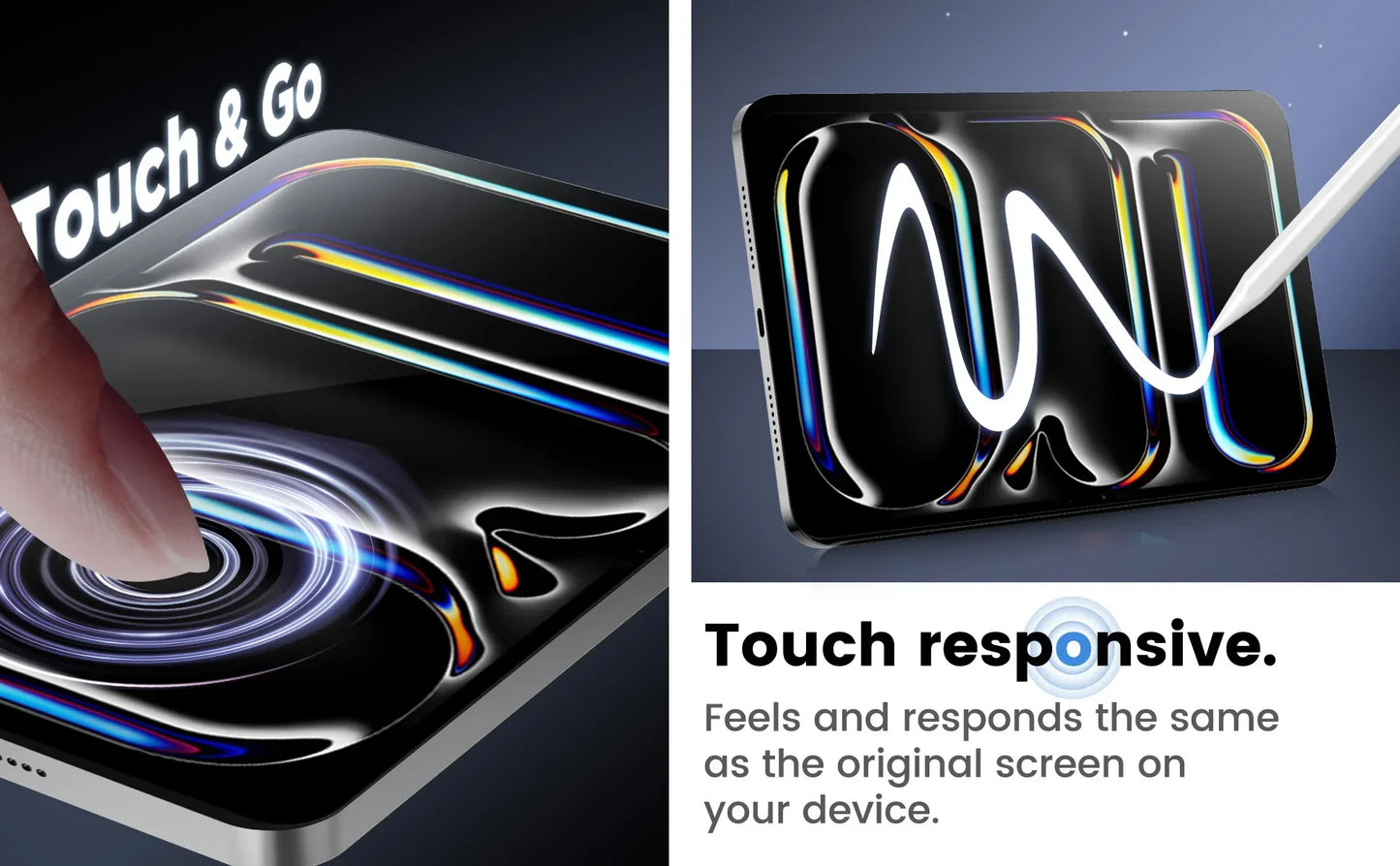 Apple iPad Pro Flat HD High-Penetration Screen Protector Fall-Proof for 13 10.5 Inch Air Full Series Compatible All Sizes