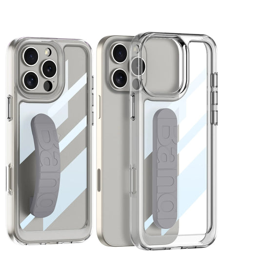 Luxury Style  Clear Phone Case For iphone 16 Pro 16 Pro Max Phone Cover  With Wristband