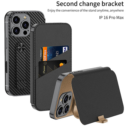 Flip Leather Case  Wallet Case for iPhone 16 Pro Max