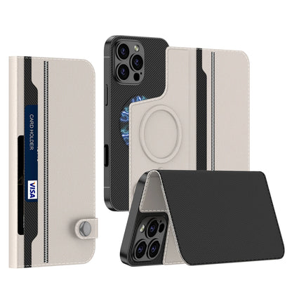 Premium PU Leather Case for iPhone 16 Pro Max with Magnetic Card Holder
