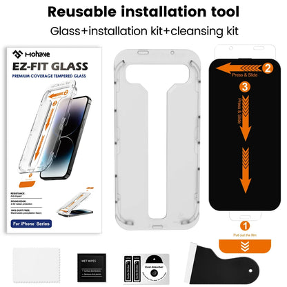 For Apple Dust-Free Warehouse Screen Protectors for iPhone 16 Pro Max/15/14/13/12/11Anti-Peeping Privacy Second Paste Simple Box