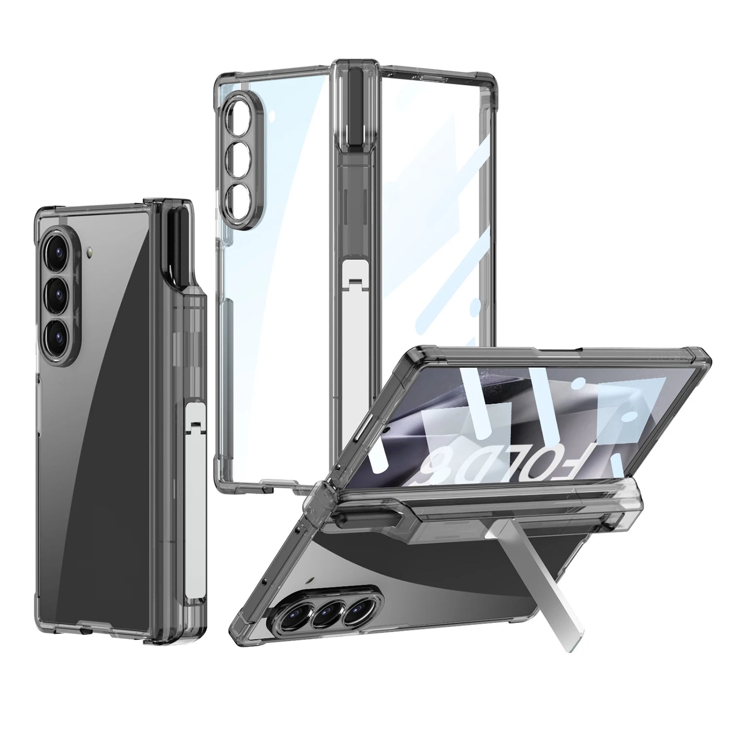 Transparent Hard Anti Shock Case For Samsung galaxy Z Fold 6