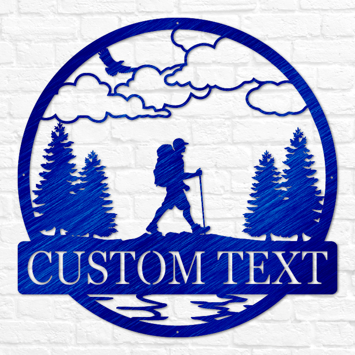 Hiker Outdoor Monogram