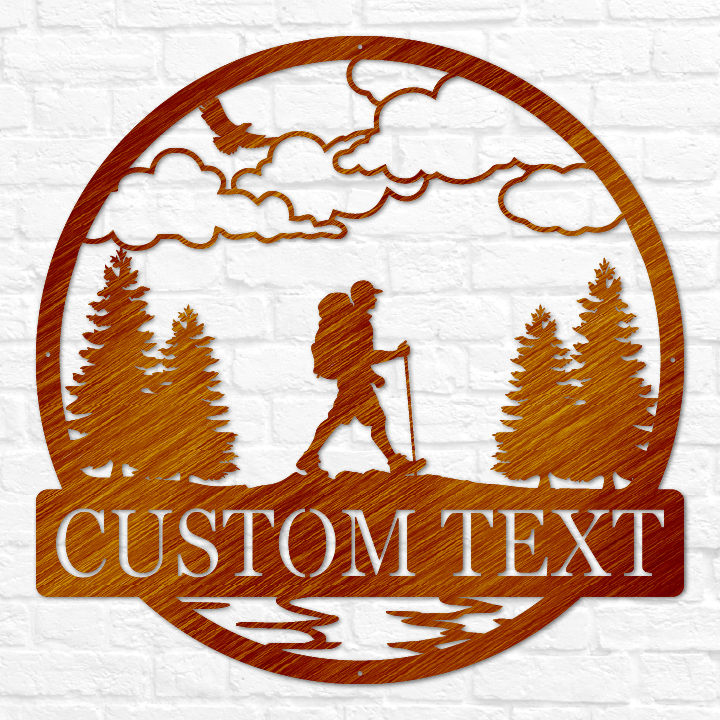 Hiker Outdoor Monogram