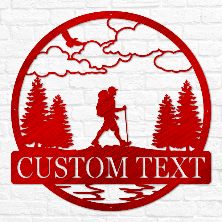 Hiker Outdoor Monogram