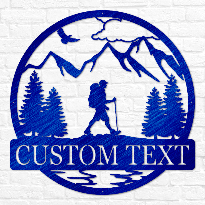 Hiker Outdoor Monogram