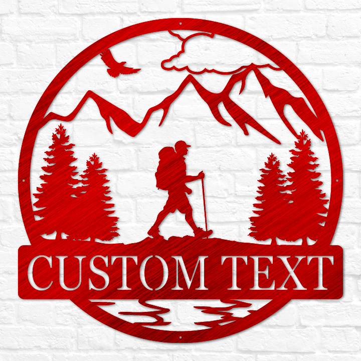 Hiker Outdoor Monogram