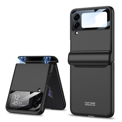 Magnetic All-included Shockproof Phone Case For Samsung Galaxy Flip5 Flip4 Flip3 5G With Back Screen Protector - Mycasety Mycasety