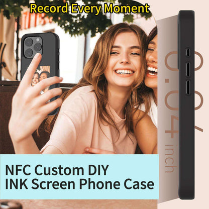 New Smart DIY Digital E Ink Screen Nfc Phone Case For IPhone 15 14