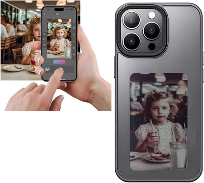 New Smart DIY Digital E Ink Screen Nfc Phone Case For IPhone 15 14