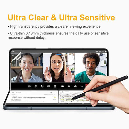 TPU Screen Protector For Galaxy Z Fold5 Fold4 With Alignment Tool Touch Smooth Auto-Repair Front Film and Inside Film