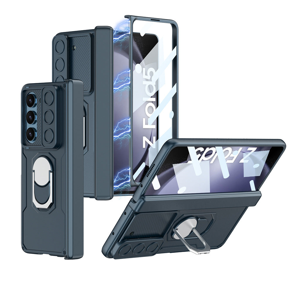 Samsung Z Fold5 Case With Folding Hinge Magnetic Bracket Armor Protective Case