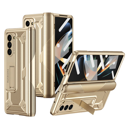 360 All Inclusive Samasung Galaxy Z Fold5 Case With Hinge Lid & Kick-stand