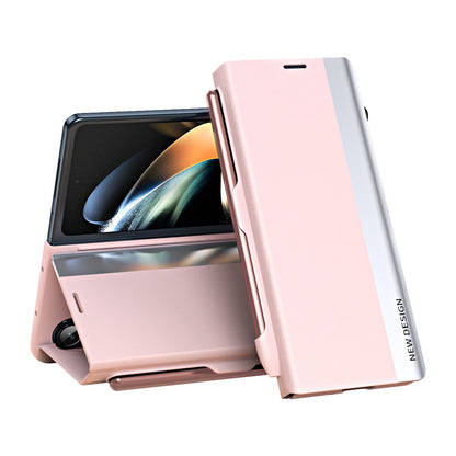 Magnetic Flip Cover Leather Case Pen Slot With Stylus Anti-Fall Phone Case For Samsung Galaxy Z Fold