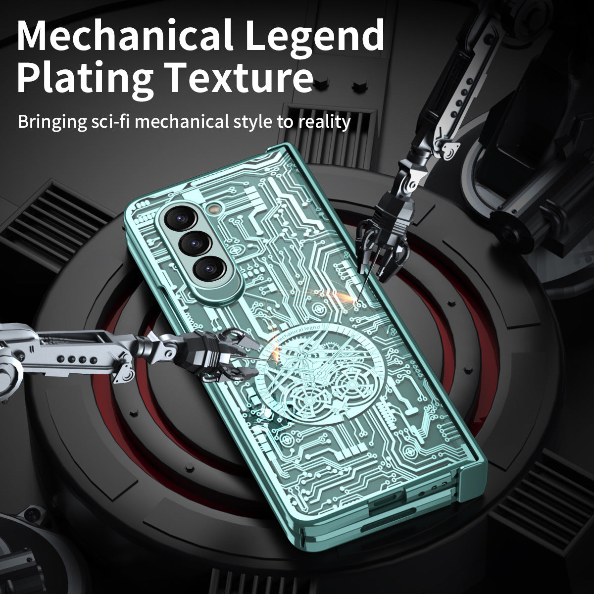Mechanical Legend Electroplated Case For Samsung Galaxy Z Fold5/4/3 5G