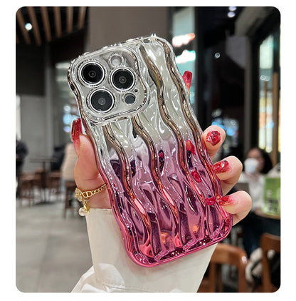 Gradient Pattern Electroplating Fashionable iPhone Case