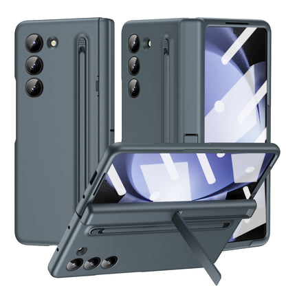 Magnetic Hinge Anti-fall Protective Phone Case With Pen Tray Shell And Film For Galaxy Z Fold5 Fold4 Fold3