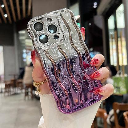 Gradient Pattern Electroplating Fashionable iPhone Case