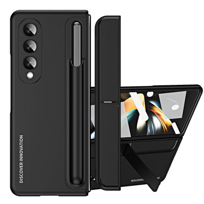 Samsung Galaxy Z Fold 5 Case with Tempered Glass Protector and Detachable Pen Slot