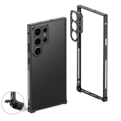 Metal Frame Phone Frame Case with Metal Lens Frame For S23Ultra S24Ultra S25Ultra